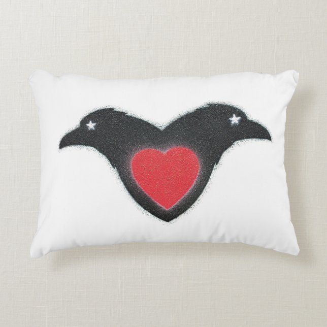 Almofada Decorativa Raven Love (Frente)