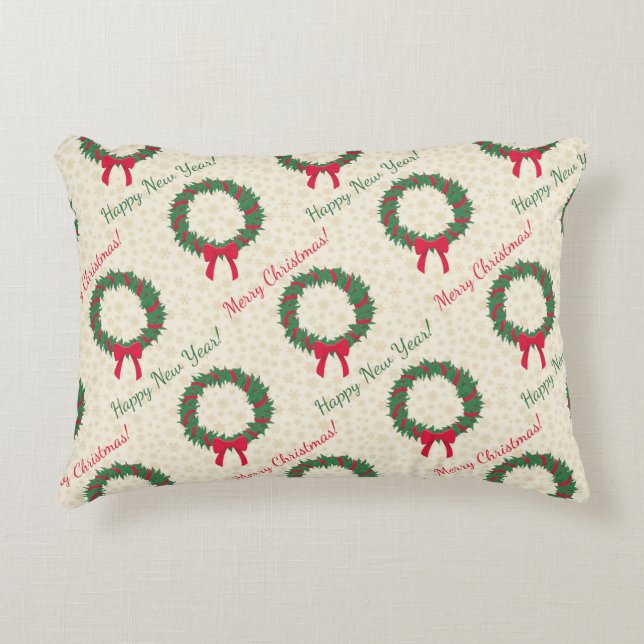 Almofada Decorativa Red Berries Holly Felry Natal (Frente)