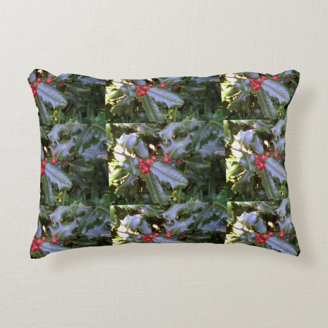 Almofada Decorativa Red E Green Holly Cushion (Frente)