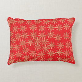 Almofada Decorativa Red Snowflake Natal