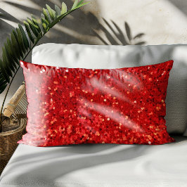 Almofada Decorativa Red sparkling glitter pattern