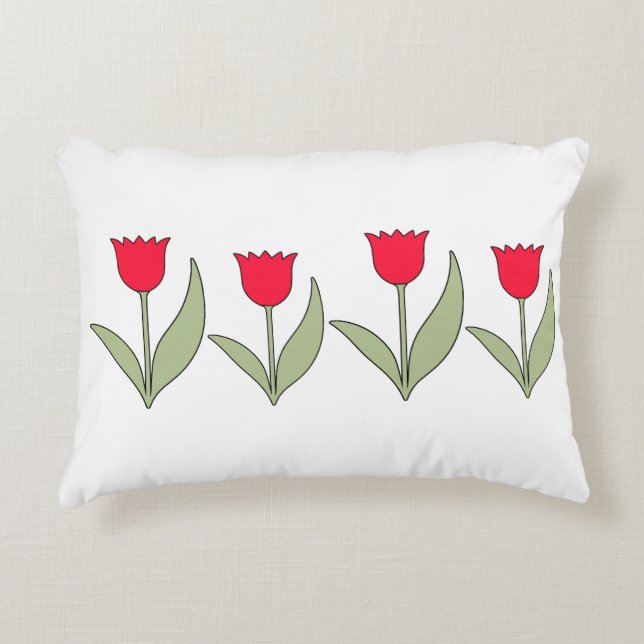 Almofada Decorativa red tulip pillow (Frente)