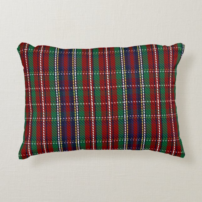 Almofada Decorativa Red Xadrez Rustic Flannel Impressão (Frente)