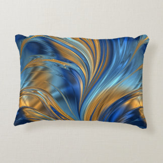 Almofada Decorativa Redemoinhos azuis da laranja