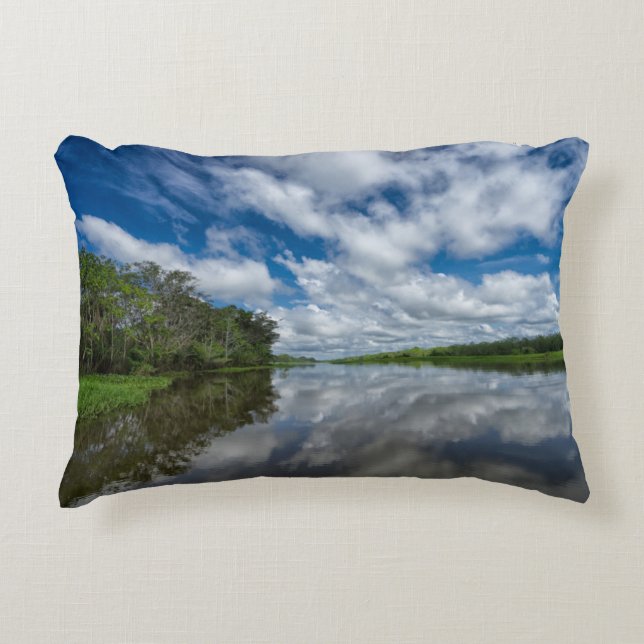 Almofada Decorativa Reflexões peruanas da selva (Frente)