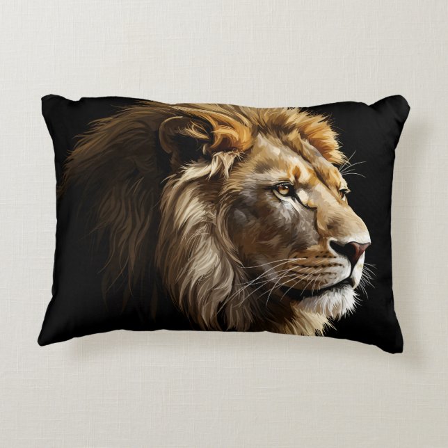 Almofada Decorativa Rei da Savana Glossy (Verso)