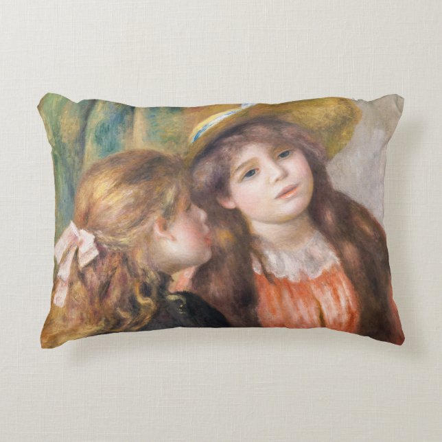 Almofada Decorativa Renoir - Retrato de Duas Meninas (Frente)