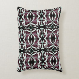 Almofada Decorativa Repetição das curvas opacas vermelha e gradiente