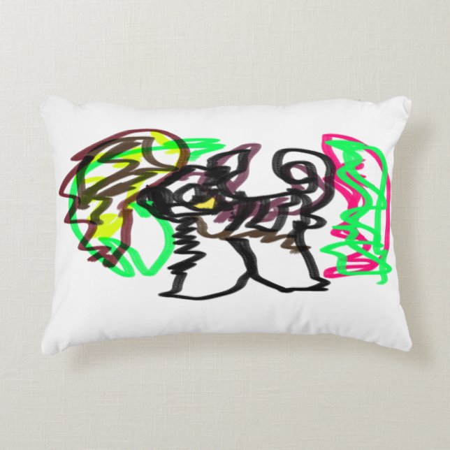 Almofada Decorativa Reprodução de outono de rouco (Frente)