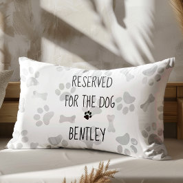 Almofada Decorativa Reservado para o Cachorro - Impressões de pata - S