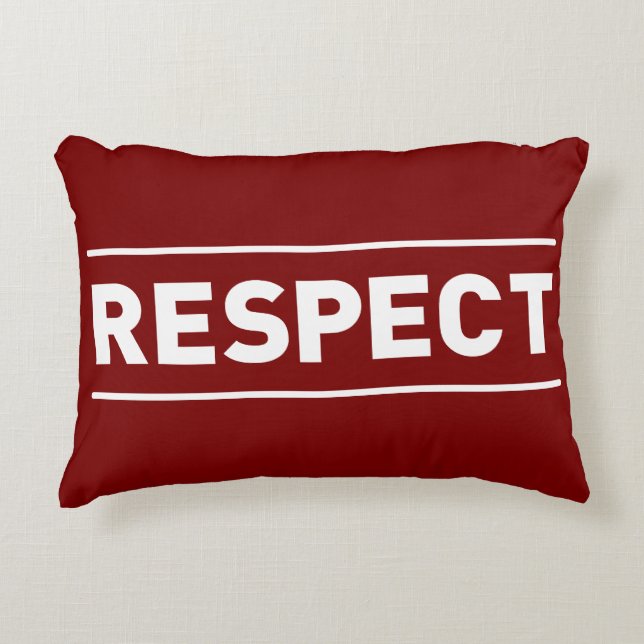 Almofada Decorativa Respeito (Frente)