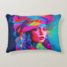 Retrato de Abstrato vibrante