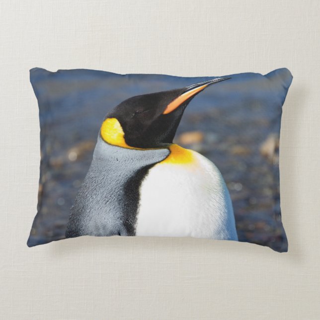 Almofada Decorativa Retrato de pinguim (Verso)