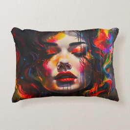 Almofada Decorativa Retrato Surreal Negrito