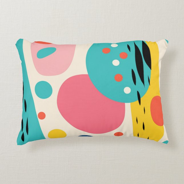 Almofada Decorativa Retro Abstract Forest Pillow (Frente)