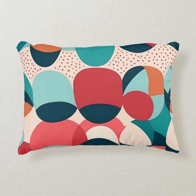 Almofada Decorativa Retro Abstract Pebble Pillow (Frente)