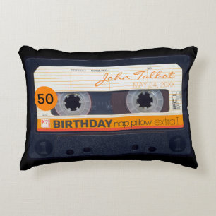 Almofada Decorativa Retro Audiotape 50º aniversário personalizado AP