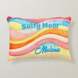 Almofada Decorativa Retro Coastal Beach Aesthetic Mom
