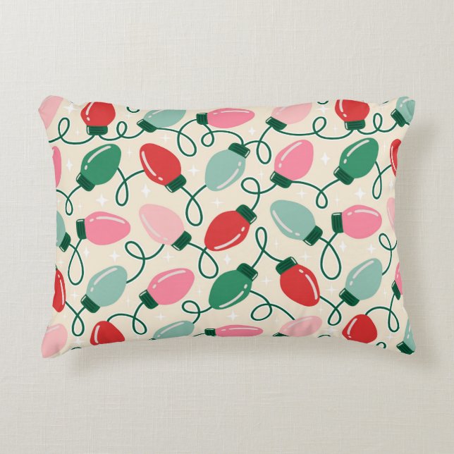 Almofada Decorativa Retro Glow Lights (Frente)