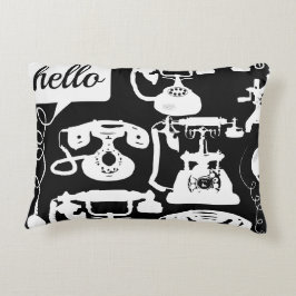 Almofada Decorativa Retro Hello Qualquer Padrão De Telefone De Cor