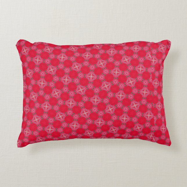 Almofada Decorativa Retro Pink Clover Accent Pillow (Frente)