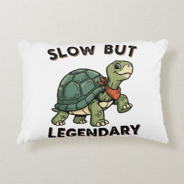 Almofada Decorativa Retro Turtle Slow Legend Rectangular Pillow