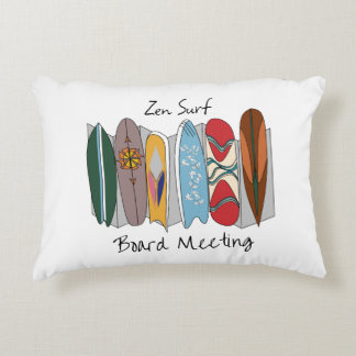 Almofada Decorativa Reunião da Prancha de Surf Zen