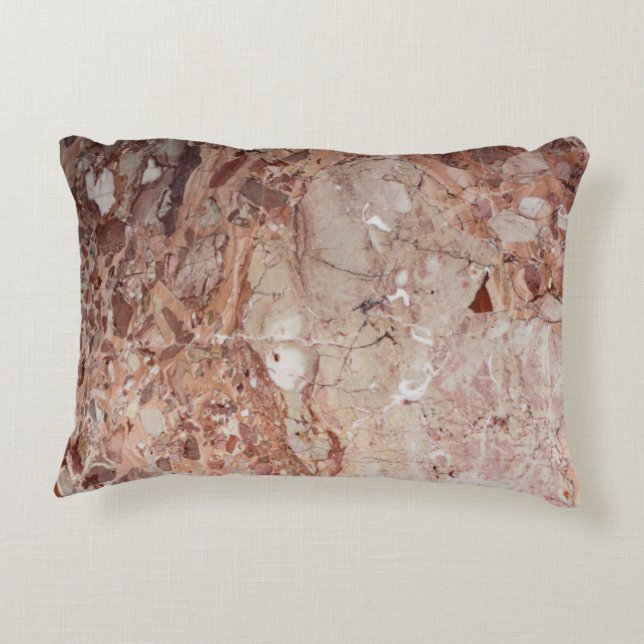 Almofada Decorativa Revestimento carmesim do mármore do seixo de (Verso)
