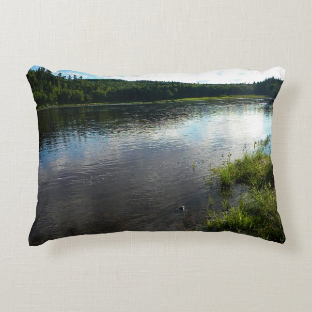 Almofada Decorativa Rio de St John em Allagash, Maine (Frente)