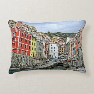 Almofada Decorativa Riomaggiore, travesseiro do acento de Italia