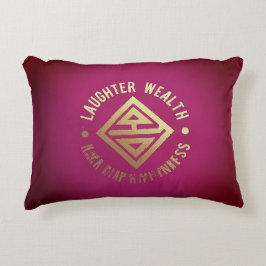 Almofada Decorativa Riqueza do riso Felicidade
