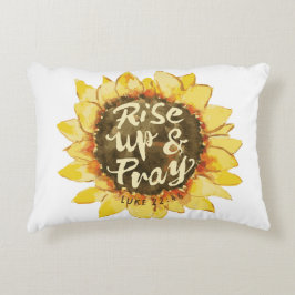 Almofada Decorativa Rise Up And Pray - Luke 22:46