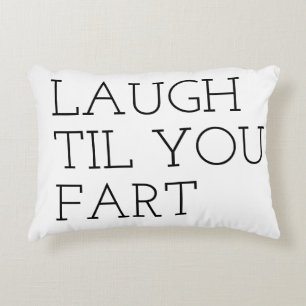 Almofada Decorativa riso até que você fart as citações bestselling