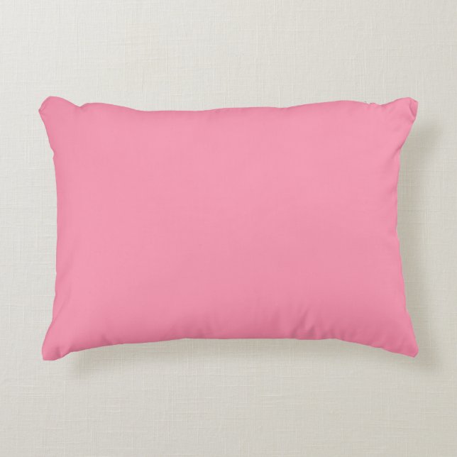 Almofada Decorativa rosa Baker-Miller (cor sólida) (Frente)
