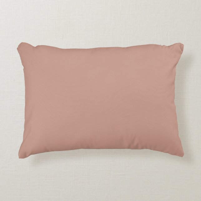 Almofada Decorativa Rosa Dourado Cor Sólida, Moderno, Simples, Tendênc (Frente)
