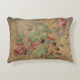Almofada Decorativa Rosa Floral Antiquado