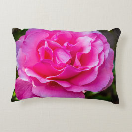 Almofada Decorativa Rosa rosa delicada.