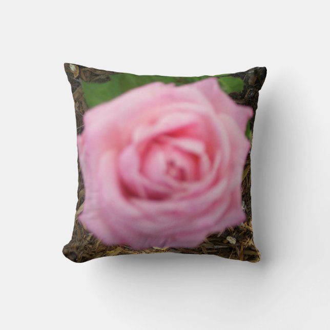 Almofada Decorativa Rosa Roxa (Frente)