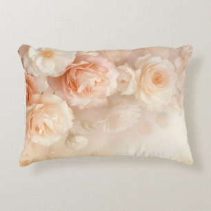 Almofada Decorativa Rosas de Aquarela 3D