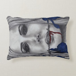 Almofada Decorativa Rosas de Sangue Mulher Vampira Arte Original Góthi
