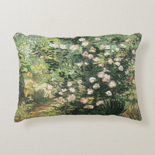 Almofada Decorativa Rosebush no Blossom por Vincent van Gogh