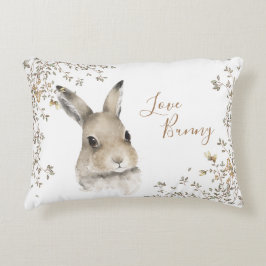 Almofada Decorativa Roteiro Floral do Bunny Rabbit