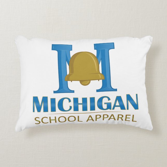 Almofada Decorativa Roupa da Escola de Michigan (Frente)