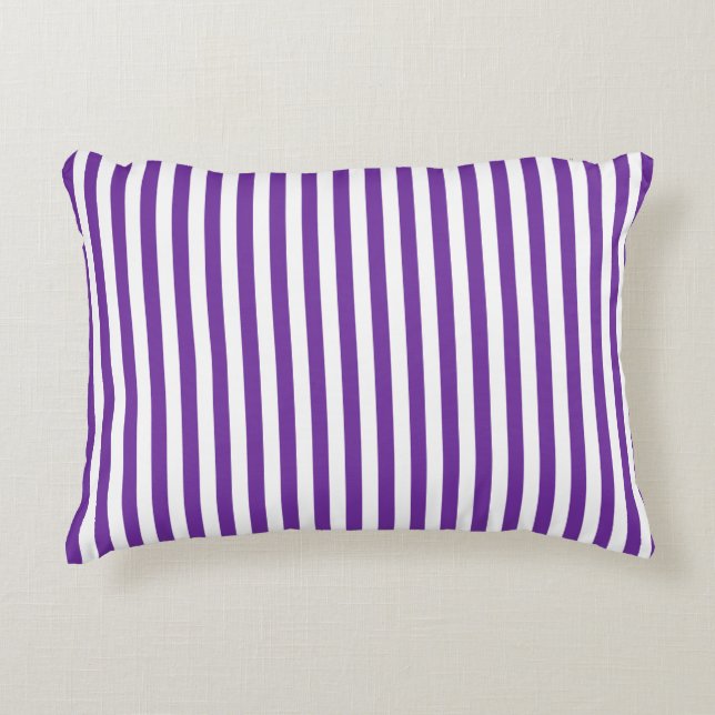 Almofada Decorativa Roxo Striped (Frente)