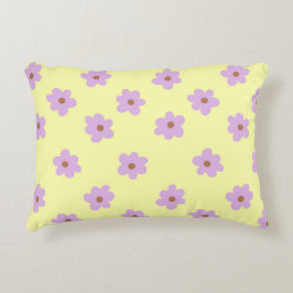 Almofada Decorativa Roxo Whimsso e Floral Amarelo Cheio