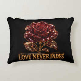 Almofada Decorativa Rubi Cristal Rosa – O Amor Nunca Desvanece