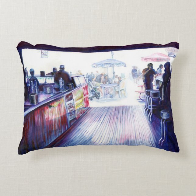 Almofada Decorativa Ruby's, Coney Island, Nova York (Frente)