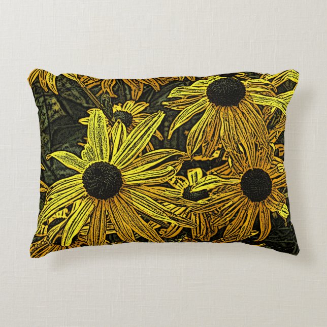 ALMOFADA DECORATIVA RUDBECKIAS (Frente)
