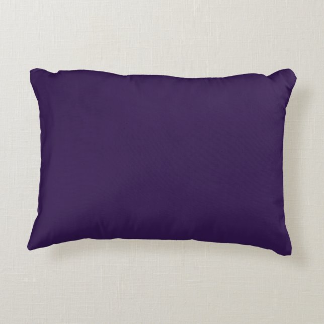 Almofada Decorativa Russo Negro, roxo profundo (Verso)