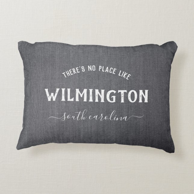 Almofada Decorativa Rustic Dark Linen There's no place like Home House (Verso)